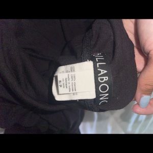 BILLABONG strapless black dress